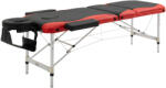 Homcom Hordozható Masszázságy, Állítható Magasságú Összecsukható, Fekete/Piros