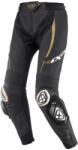 IXON Pantaloni motociclete damă din piele IXON Vortex 3 negru-alb-auriu (IXO200202004-1066)