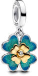 Pandora Forgatható négylevelű lóhere laboratóriumban növesztett gyémánt függő charm - 763624C01 (763624C01)