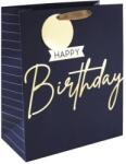 Eurowrap ajándéktasak (26, 5x33x14 cm) Happy Birthday, sötétkék (5) (35401-2C)