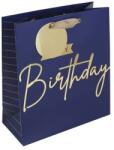 Eurowrap ajándéktasak (21, 5x25x10 cm) Happy Birthday, sötétkék (5) (35401-3C)