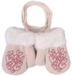  Yo! club téli kesztyű 12 cm - krém/szívecskék