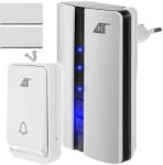  SMARTECH Sonerie Wireless Fara Fir, 3 Trepte de Volum, 51 Sunete, Mod Silentios, Raza 15Metri, IP44, Alb