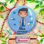 Gravolo Martisor personalizat pentru Farmacist insigna (C1432)