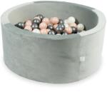  Szürke velvet labdamedence 90x40cm