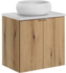 Comad Készlet szekrény Comad Nova Oak NOVA OAK A 82-60-2D, mosdótál Comad Wiki UN-WIKI-SW, NOVA WHITE 89-60