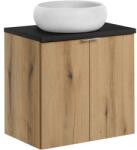 Comad Készlet szekrény Comad Nova Oak NOVA OAK A 82-60-2D, mosdótál Comad Wiki UN-WIKI-SW, NOVA BLACK B 89-60