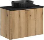 Comad Készlet mosdótál Comad Beyond BEYOND 5 BLACK ( E-6564 ), szekrény Comad Nova Oak NOVA OAK A 82-80-2D, NOVA BLACK B 89-80
