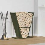 vidaXL Стойка за дърва, 69, 5x35x81 см, студеновалцувана стомана (864180)