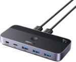 UGREEN CM662 USB 3.0 switch 2 bemenet 4 kimenet (fekete) (15705) - kamerapro