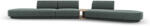 Micadoni Canapea modulara Miley cu tapiterie din tesatura structurala si colt pe partea dreapta, petrol (MIC_SET4R_140_F1_MILEY3) Canapea