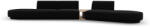 Micadoni Canapea modulara Miley cu tapiterie din catifea si colt pe partea dreapta, negru (MIC_SET4R_51_F1_MILEY5) Canapea