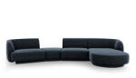 Micadoni Coltar modular Miley cu tapiterie din tesatura structurala si colt pe partea dreapta, albastru royal (MIC_SET5R_140_F1_MILEY4)