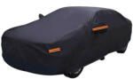 MOTOR10 Prelata Auto MOTOR10 3L Sedan, Cu Benzi Reflectorizante, Buzunare Oglinzi, Material Premium, Husa Saculet Depozitare, 100% Rezistenta la Apa, 480x170x120, Negru