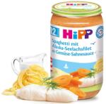 Hipp Био пюре Hipp - Рибно меню спагети с морска треска от Аляска в зеленчуково-сметанов сос, 250 g (6825)
