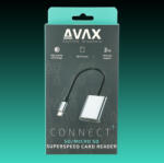 AVAX AD600 CONNECT+ USB-C 3.2 kártyaolvasó - SD/MICRO SD (AD600)