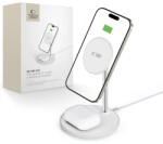  Vezeték Nélküli Töltő Tech-protect Qi15w-a39 2in1 Magnetic Magsafe Wireless Charger White