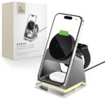  Vezeték Nélküli Töltő Tech-protect Qi15w-a43 3in1 Magnetic Magsafe Wireless Charger Black