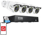 ZOSI IP kamera ZOSI C105 4 db WiFi 8MP + NVR 8ch + 2TB HDD (C105*4+NVR 2TB HDD) - multimediabolt