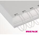 RENZ 2: 1'' fém spirál renz, 23 gyűrűs fehér 28.5 mm (1+1/8'') 20db (EFEMS2-28)