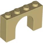 LEGO® 6182c2 - LEGO világos krémszínű (tan) boltív 1 x 4 x 2 méretű (6182c2)