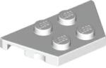 LEGO® 51739c1 - LEGO fehér lap 2 x 4 méretű, mindkét oldalán lecsapott (51739c1)