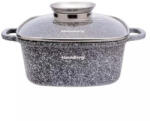 Klausberg Tava de copt/gatit tip roaster Klausberg KB 7530, 4.4 L, Capac din sticla, Finisaj marmura, Inductie, Gri (KB 7530)