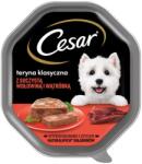 Cesar tálca 150 g nedves teljes értékű eledel felnőtt kutyáknak csér zamatos marhahússal és májjal