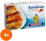 Vigilante Set 4 x Sardine in Sos Tomat, Vigilante, 120 g