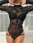 eross body Leather Chest OS Black