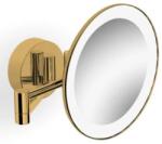 Stella kozmetikai tükör 20x20 cm kerek világítással arany 22.00230-G (2200230G)