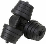 Funfit állítható 30kg bitumen Súlyzó szett 2x15kg - fekete (4256)