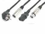 PD CONNEX CX10-20m DMX Jel&Táp Kombikábel (XLR + Schuko + IEC) (176751)