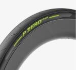 Pirelli P Zero Race 26-622 (700x26C) külső gumi (köpeny), defektvédett (TechBelt), kevlárperemes, 217g, fekete-limezöld logo