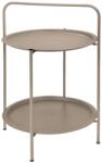  Masuta metalica VARIO diametru 50 cm, bej Masa de cafea