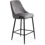 CHAIRS-ON Scaune de bar fixe și moderne ABS143 Gri