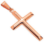 Heratis Forever Klasszikus kereszt medál rosé aranyból, 14K IZ27071R