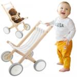 Viga Cărucior din lemn pentru păpuși - babymall - 166,19 RON