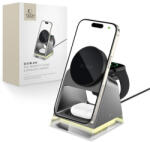 Tech-Protect A43 MagSafe vezeték nélküli töltő mobil / Apple Watch / AirPods 15W, fekete