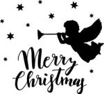 matrica. shop Merry Christmas angyalka Matrica