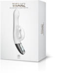  Titanz 8.5" Silicone Rechargeable Vibrator In Ivory White
