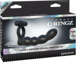  Posable Partner Double Penetrator Black - erotikshop