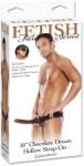  10" Chocolate Dream Hollow Strap-On Brown/Black