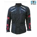  S-Tech Super Touring black-red motoros kabát (ST0825-BLK-SZJ)