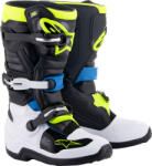 Alpinestars Tech 7S cross csizma, Gyerek, fehér-fluosárga-fekete-kék 5/38 MÉRET (3411-0623)