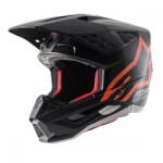 Alpinestars S-m5 Compass Bukósisak, Fekete-fluo Narancs Matt 2xl Méret (m140-1034)