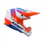  Kenny Racing Track Graphic Zoom Patriot Bukósisak Fehér-narancs (251-0303021-pa)