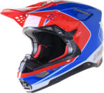 Alpinestars SM10 Aeron red-blue carbon bukósisak (01108377)
