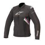  Alpinestars Stella T-GP Plus R v3 női motoroskabát, FEKETE-FEHÉR-FUKSZIA (2822-1288)
