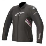  Alpinestars Stella T-GP Plus R v3 női motoroskabát, FEKETE-FEHÉR-FUKSZIA (2822-1276)